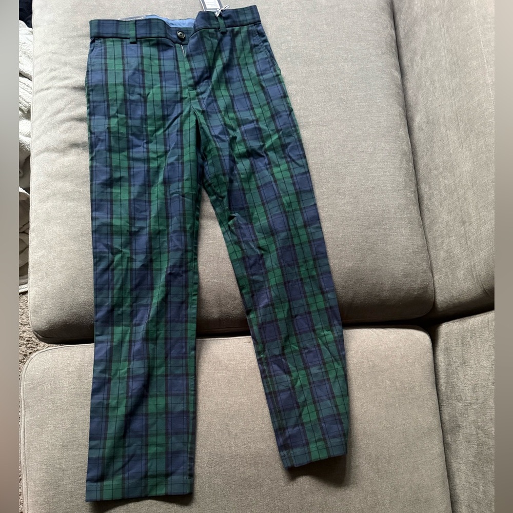 Vineyard Vines black-watch plaid Green & Navy Plaid Chinos